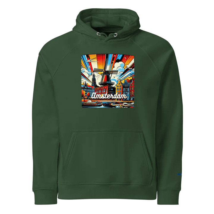 SOL'S Unisex Eco Raglan Hoodie | AI Design Amsterdam city product image (1)