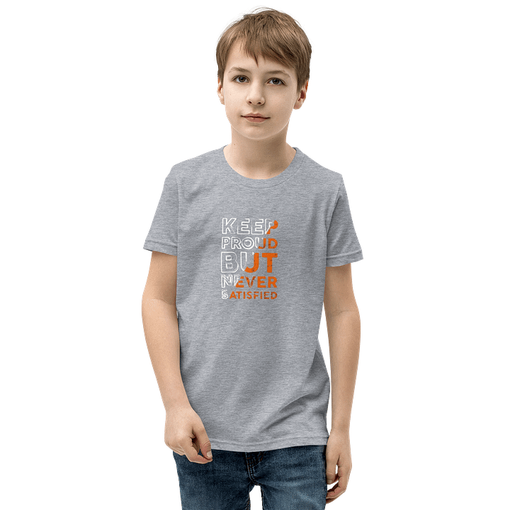 Youth Short Sleeve T-Shirt Keep Proud Lettering Worlds product image (1)
