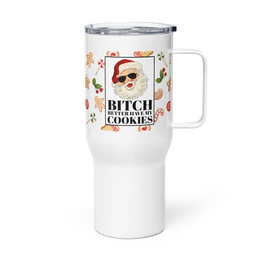 Santa's Cookie Demand Travel Mug product image (3)
