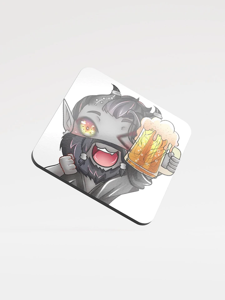 Drink up Syn emote Glossed Cork Coaster product image (1)