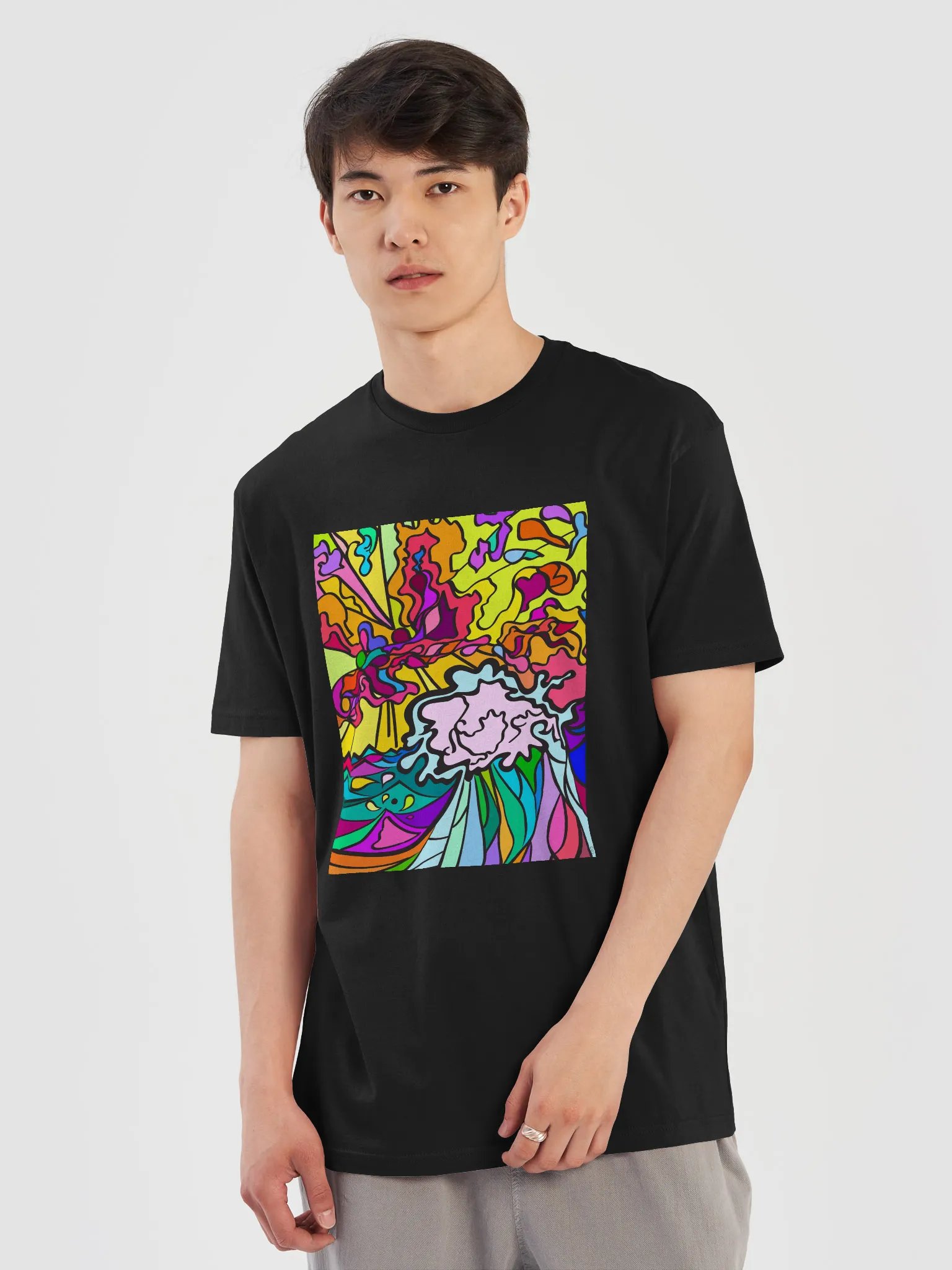 Vibrant Swirls Superfit Tee - Wave at Sunset product image (66)