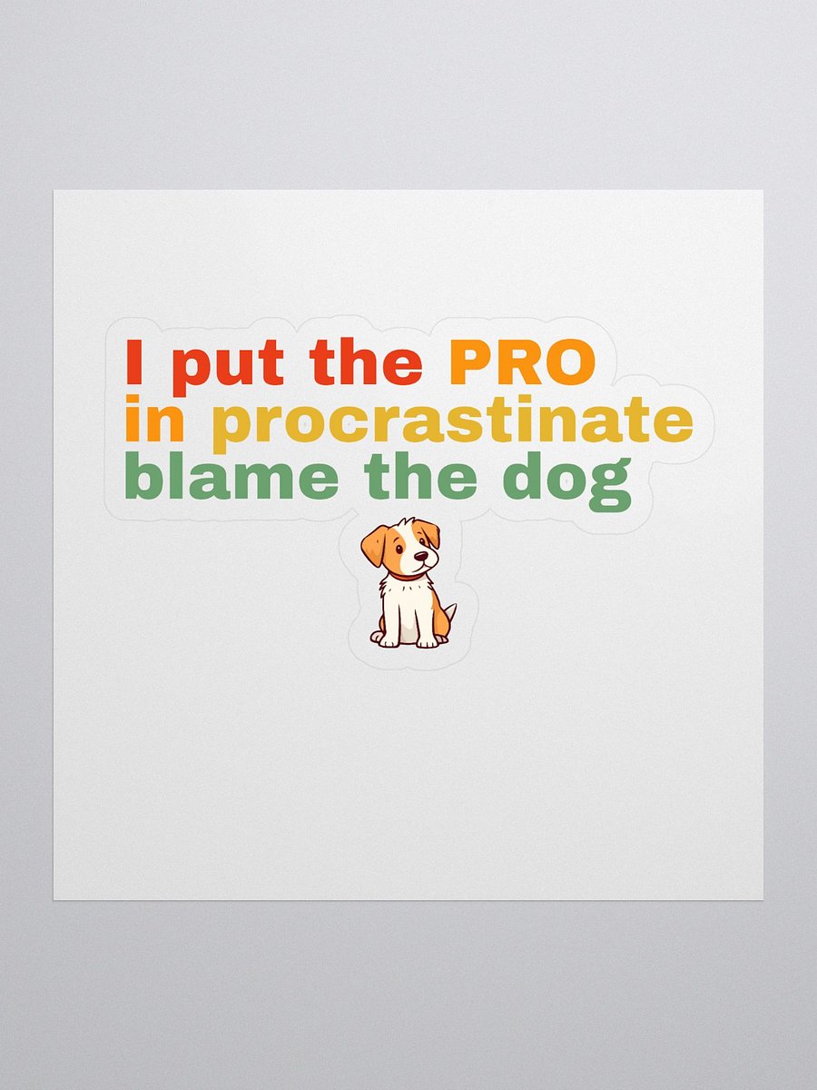 Pro in Procrastination Kiss Cut Stickers product image (1)