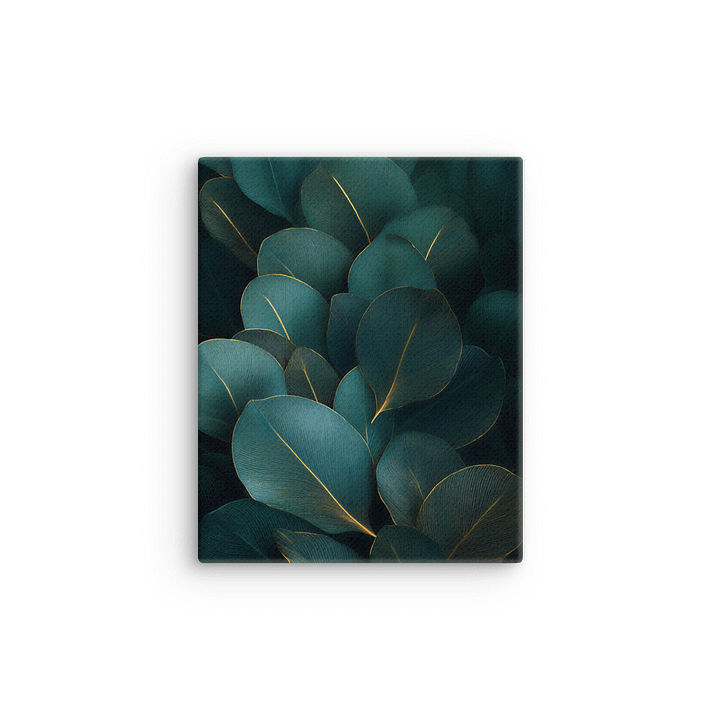 Emerald Silence – Abstract Botanical Leaf Art product image (12)
