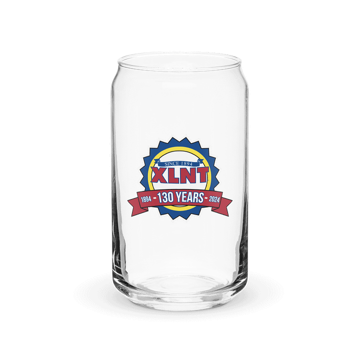 XLNT Foods Can Anniversary Logo Glass product image (1)