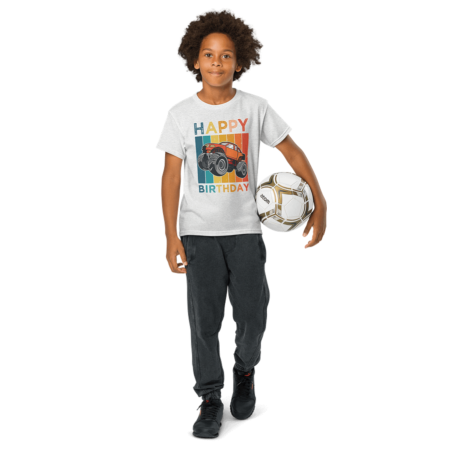 Happy Birthday (Monster Truck) T-Shirt For Kids product image (33)