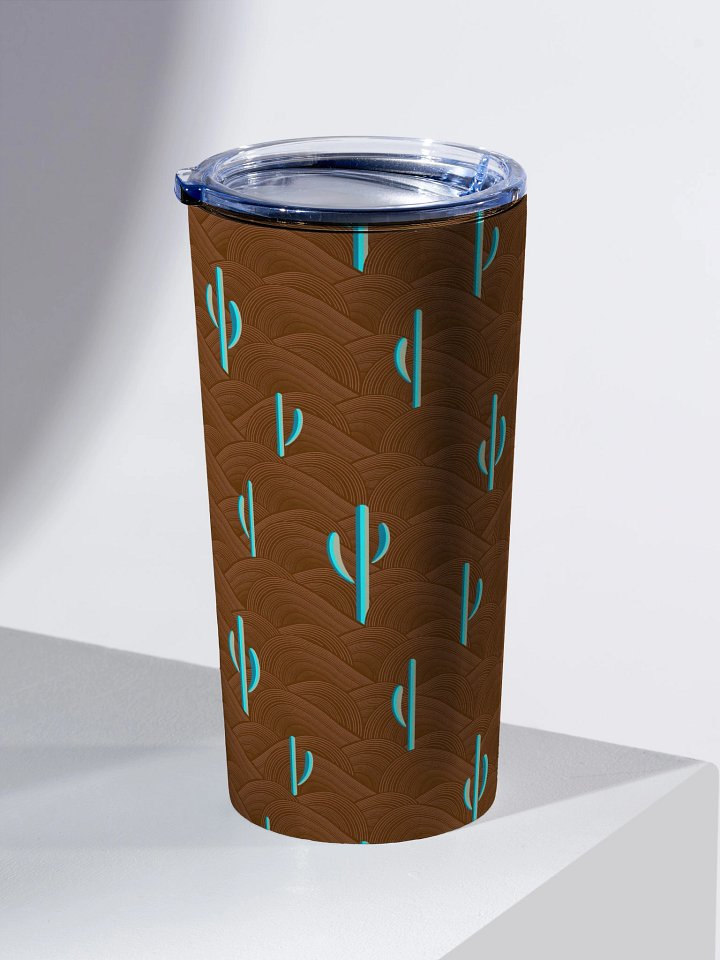 Saguaro Drift—Sunset Silhouettes - 20oz Stainless Steel Tumbler product image (1)