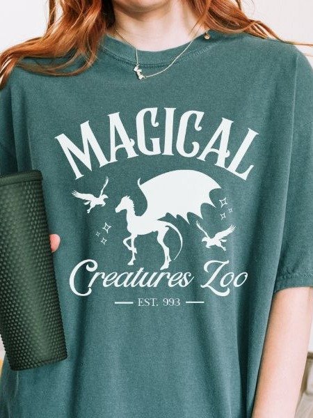 Magical Creatures Zoo Vintage Minimalist Style Shirt product image (24)