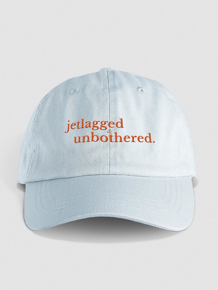 Jetlagged & Unbothered Embroidered Hat product image (1)