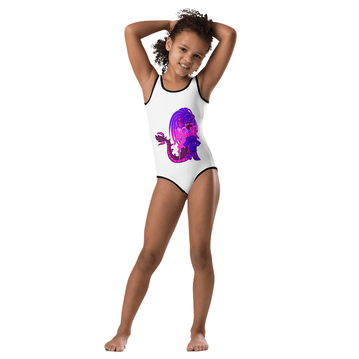 Supercharged Evolved Kaiju Girl Swimsuit for Kids product image (2)