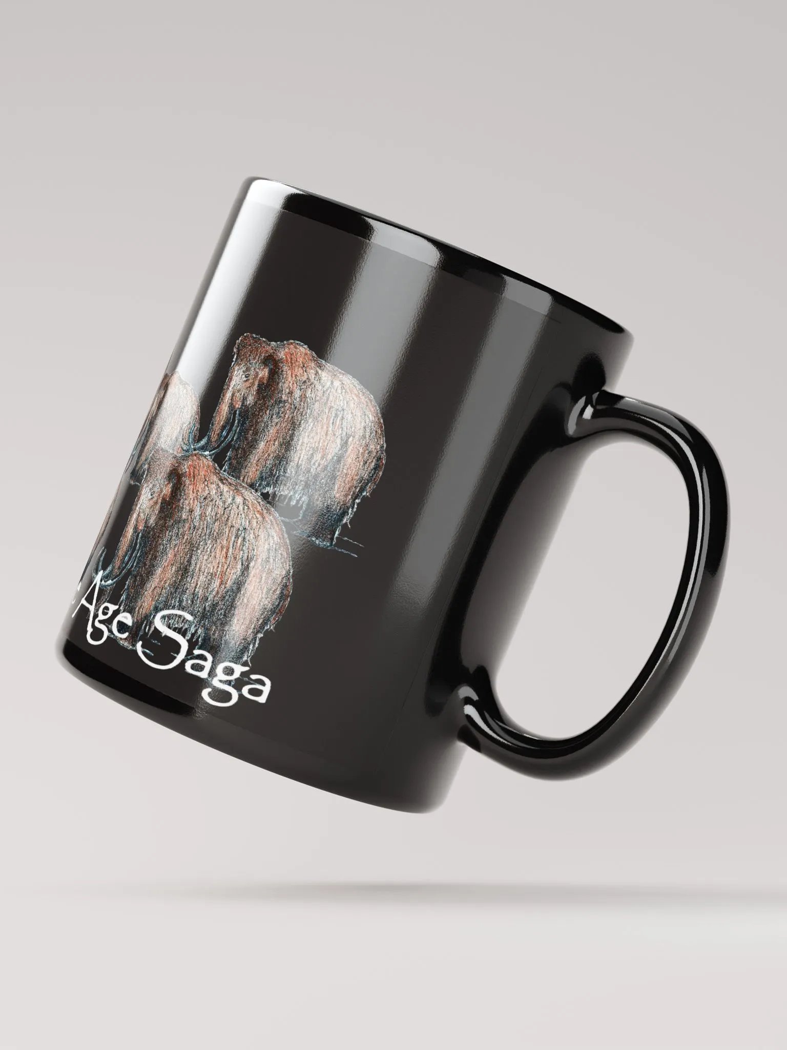 Mammoth Herd Mug (Black) product image (2)