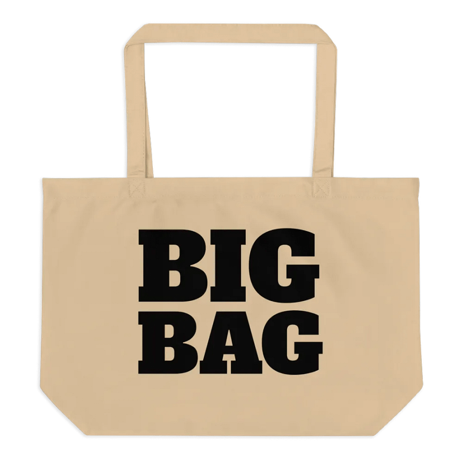 "Big Bag" Certified Organic Cream Cotton Tote product image (4)