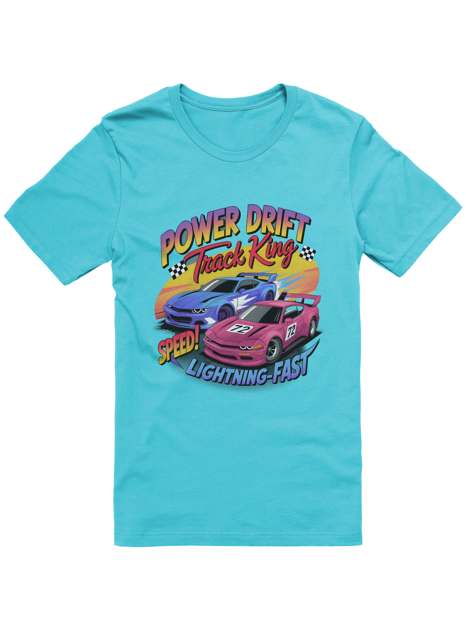 Power Drift Racing Cars – Futuristic T-Shirt Design - Hein Signature Studios product image (25)