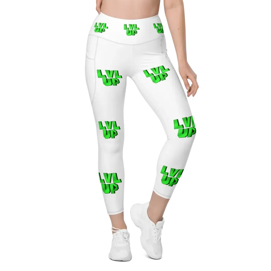 LVL UP White Yoga Pants product image (1)