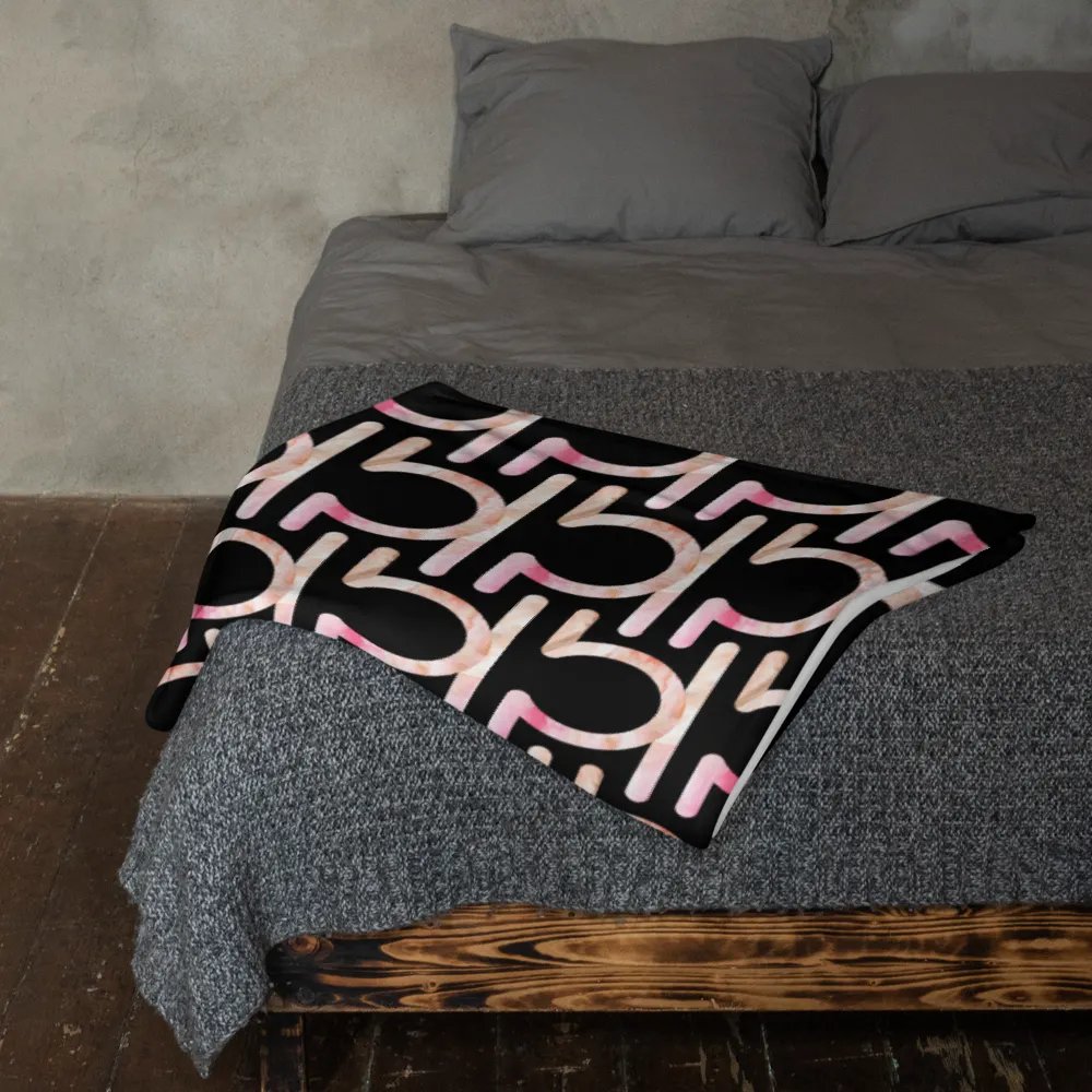 Libra Earth-tone Sigil Black Throw product image (11)