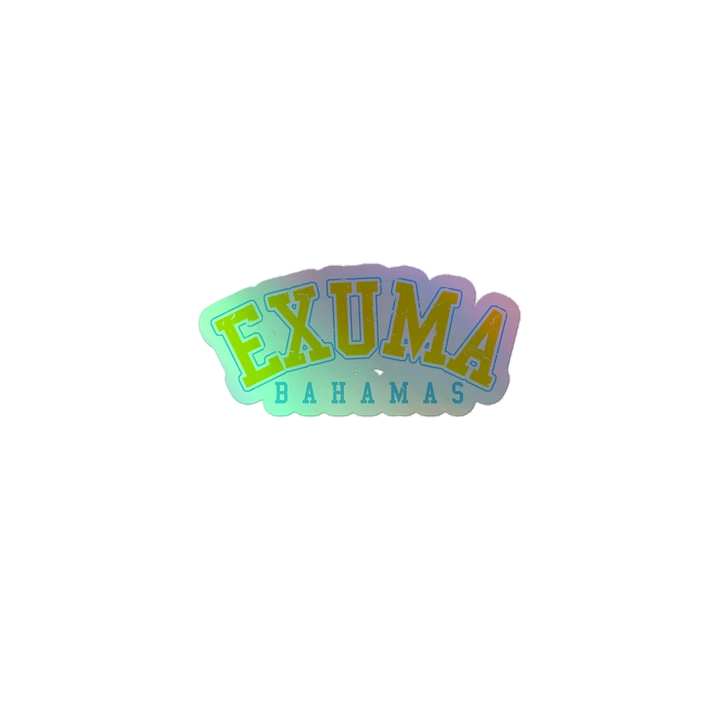 Exuma Bahamas Sticker Holographic product image (2)