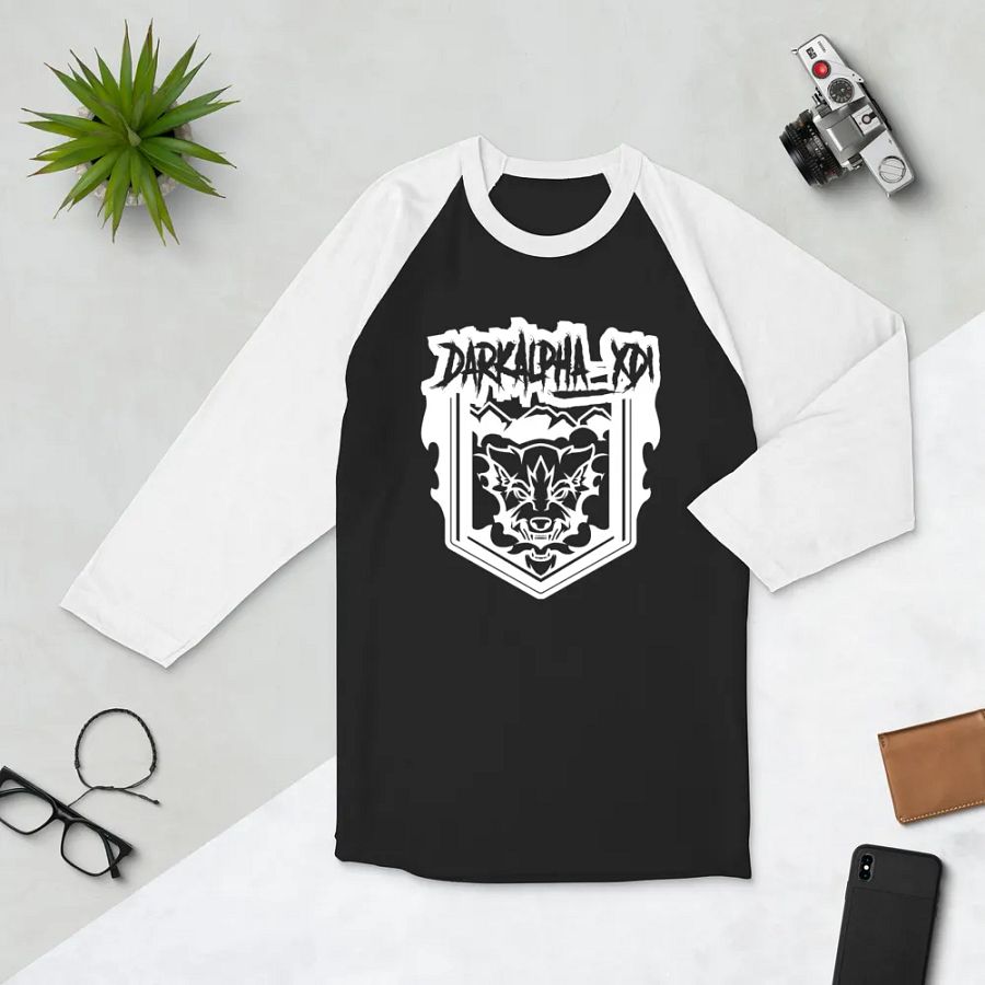DarkAlpha Logo, Baseball T product image (4)