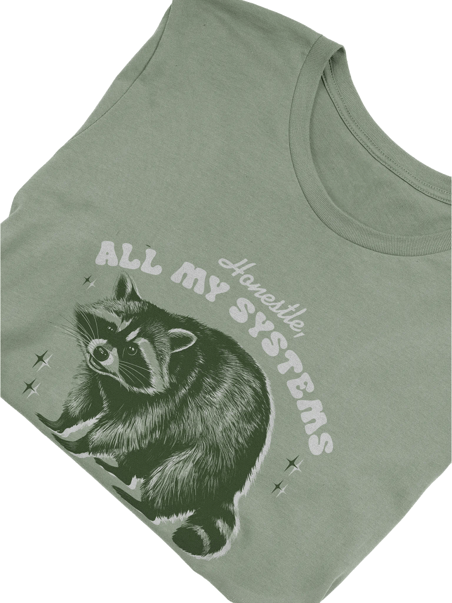 Nervous Raccoon Graphic Tee product image (5)