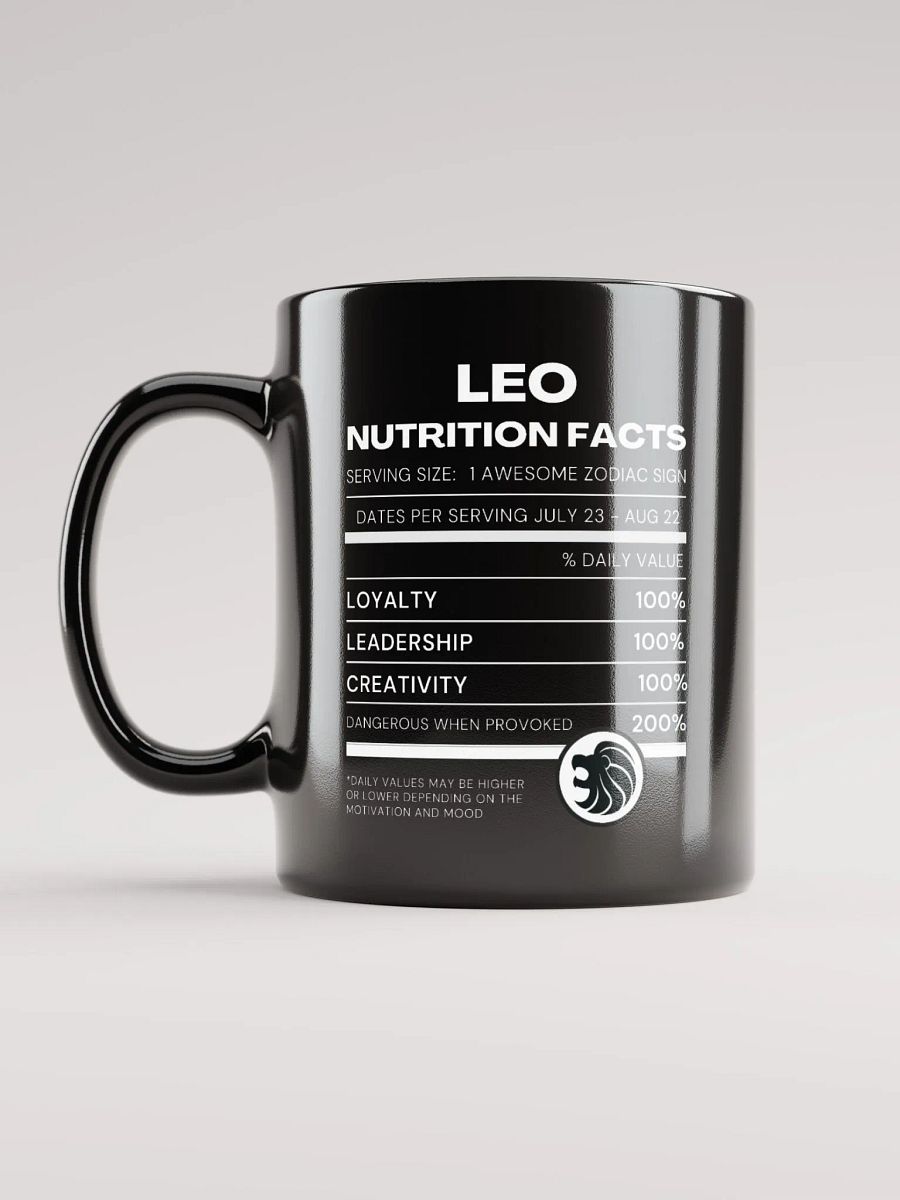 Leo Nutrition Facts Mug product image (1)