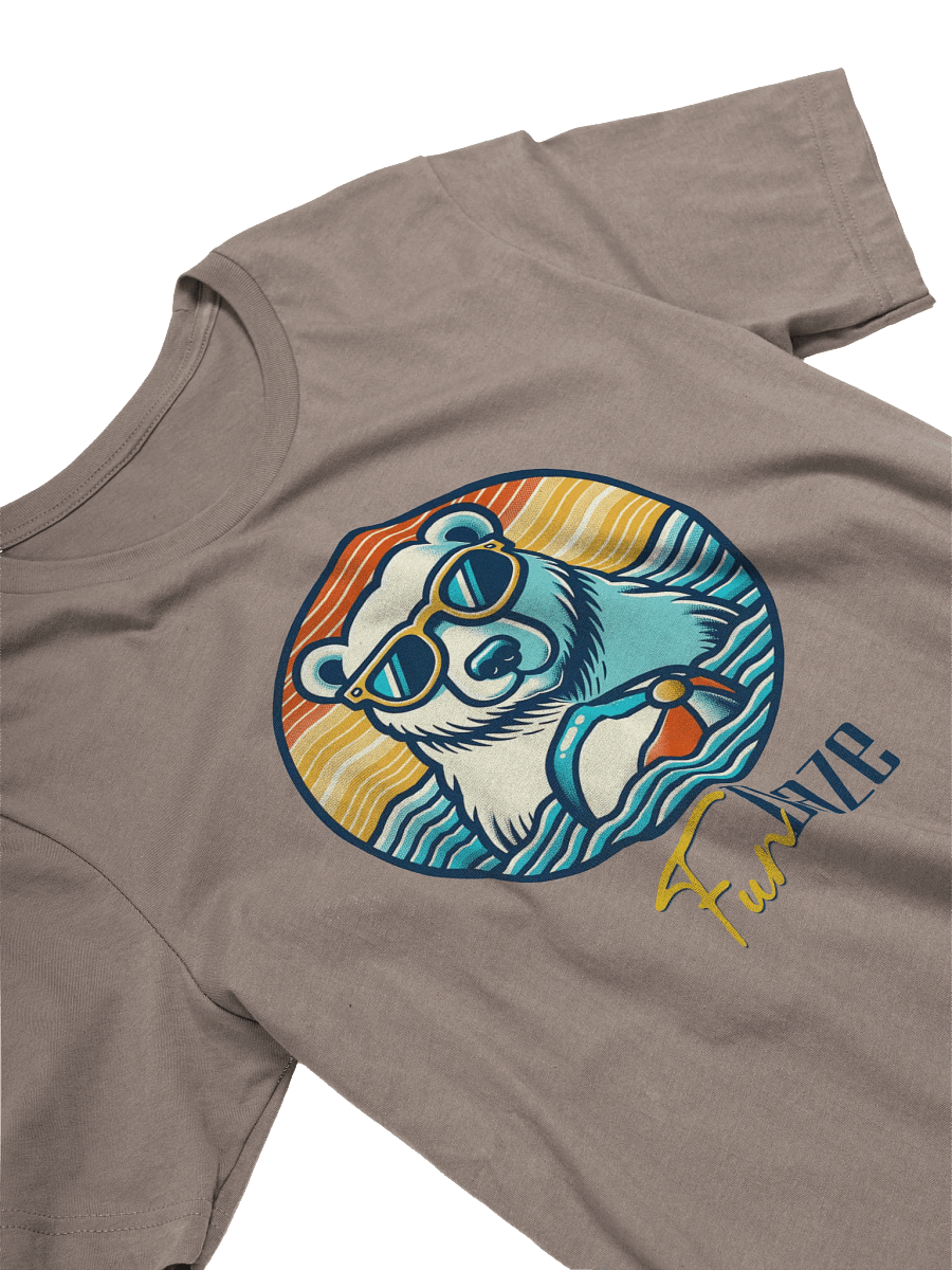 Fun daze polar bear tshirt, summer beach shirt, retro beach vibes tee, funny animal shirt, chill vibes tee, playful vacation shirt, beach day shirt product image (3)