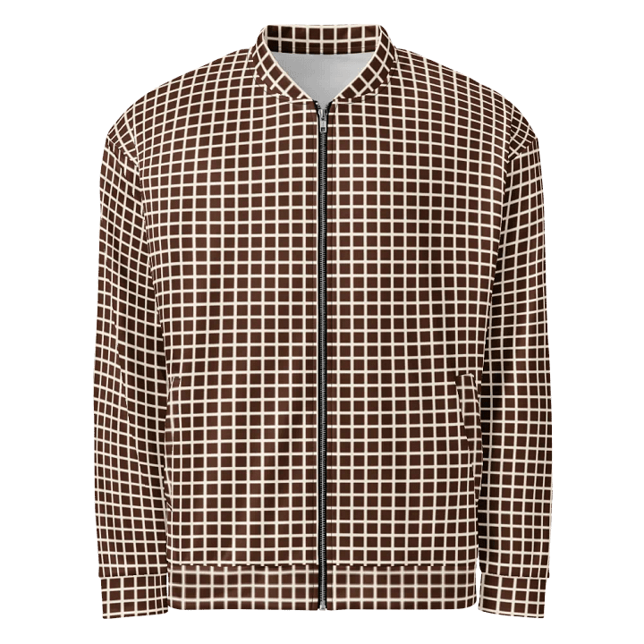 Graph Check Brown and Cream Bomber Jacket product image (1)