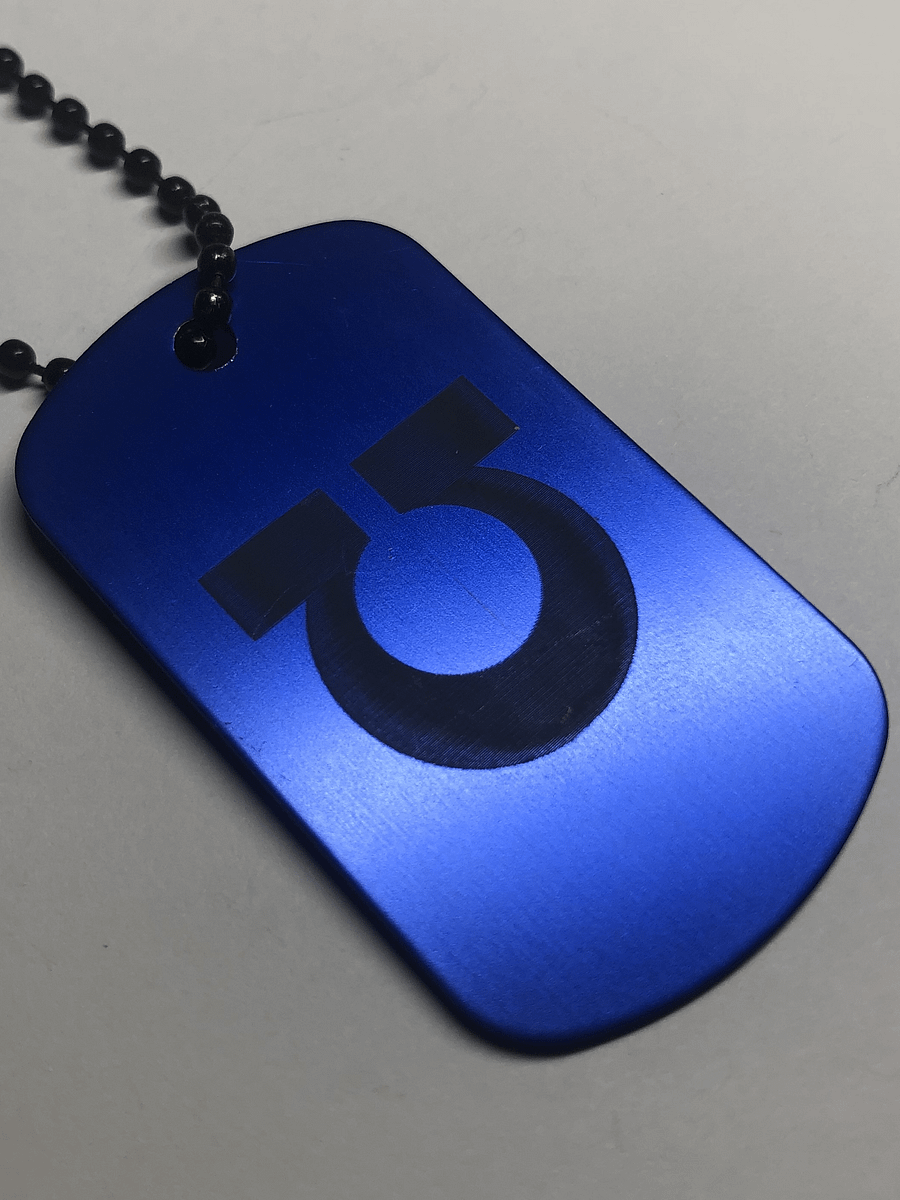 DISCIPLINE - Engraved Dog Tag Pendant Necklace product image (5)