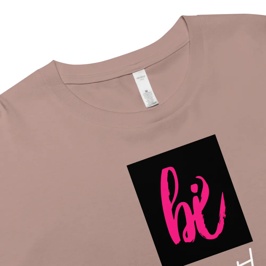 Pink Brushstroke 'bi' Women's Crop Top product image (9)