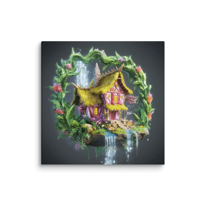 Watercolour Fairy House Art - v15 product image (1)