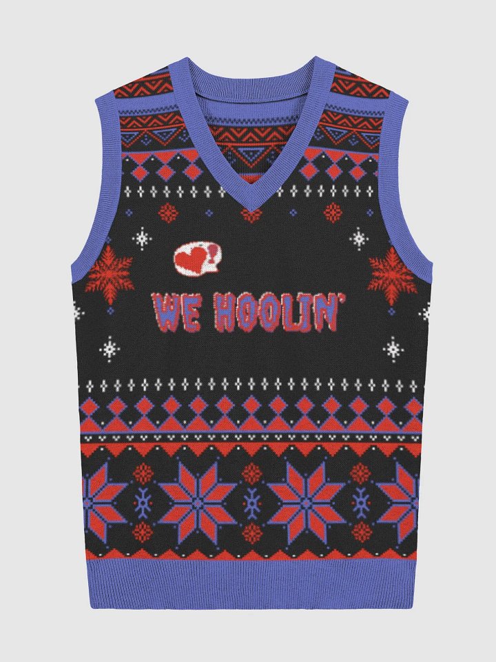 We Hoolin' Embroidered Knit Sweater Vest product image (3)