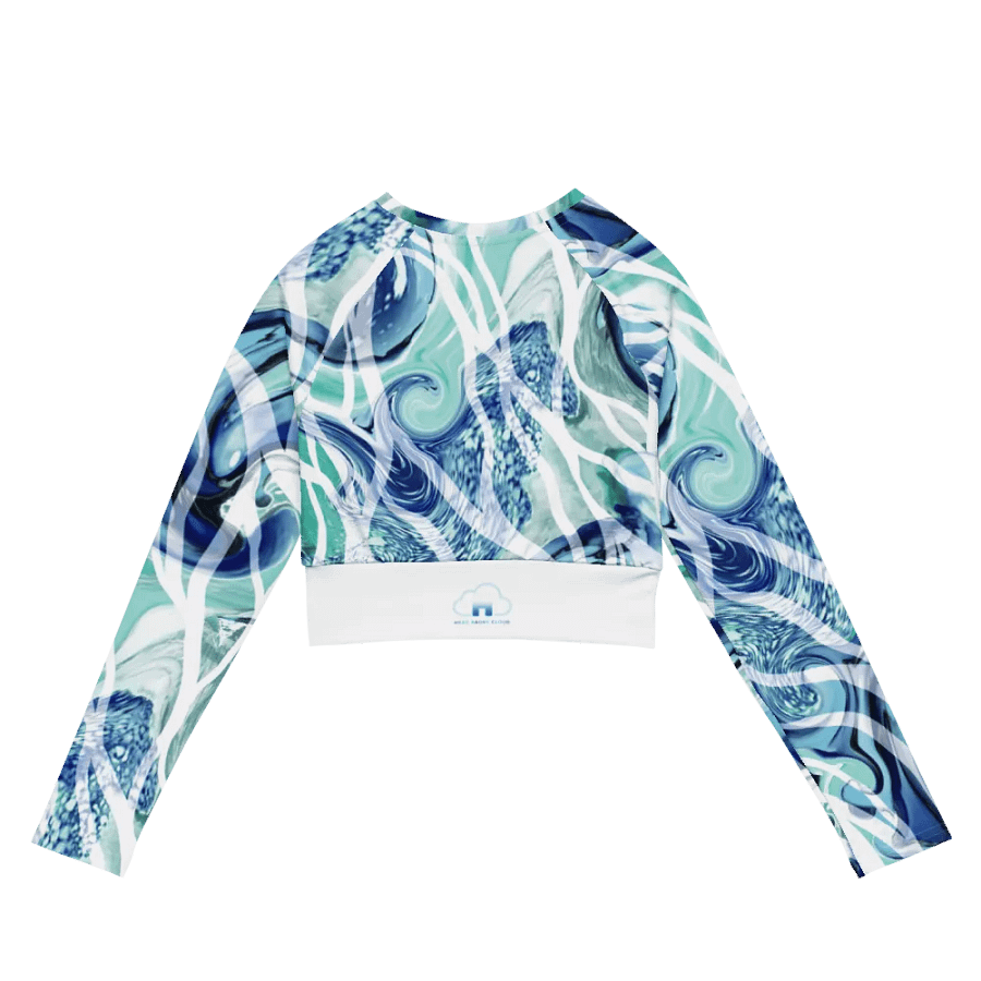 Ocean Lights Recycled Long Sleeve Crop Top product image (4)