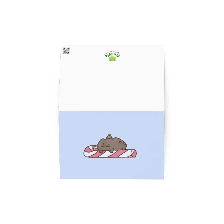 Candy Cane Frog Greeting Card product image (2)