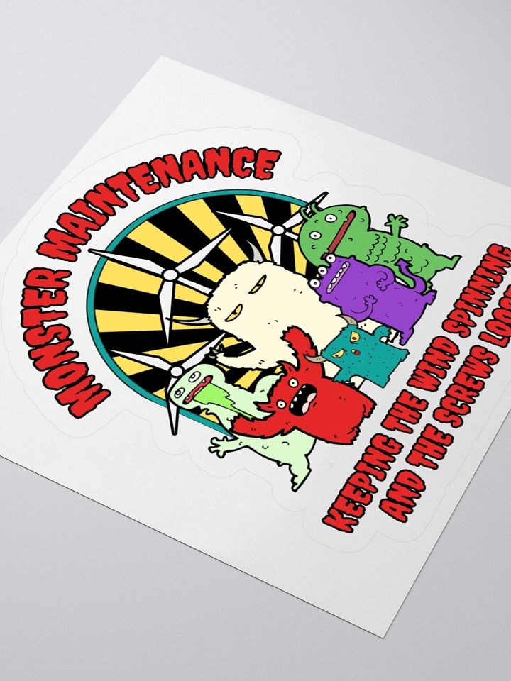 Monster Maintenance Sticker product image (1)