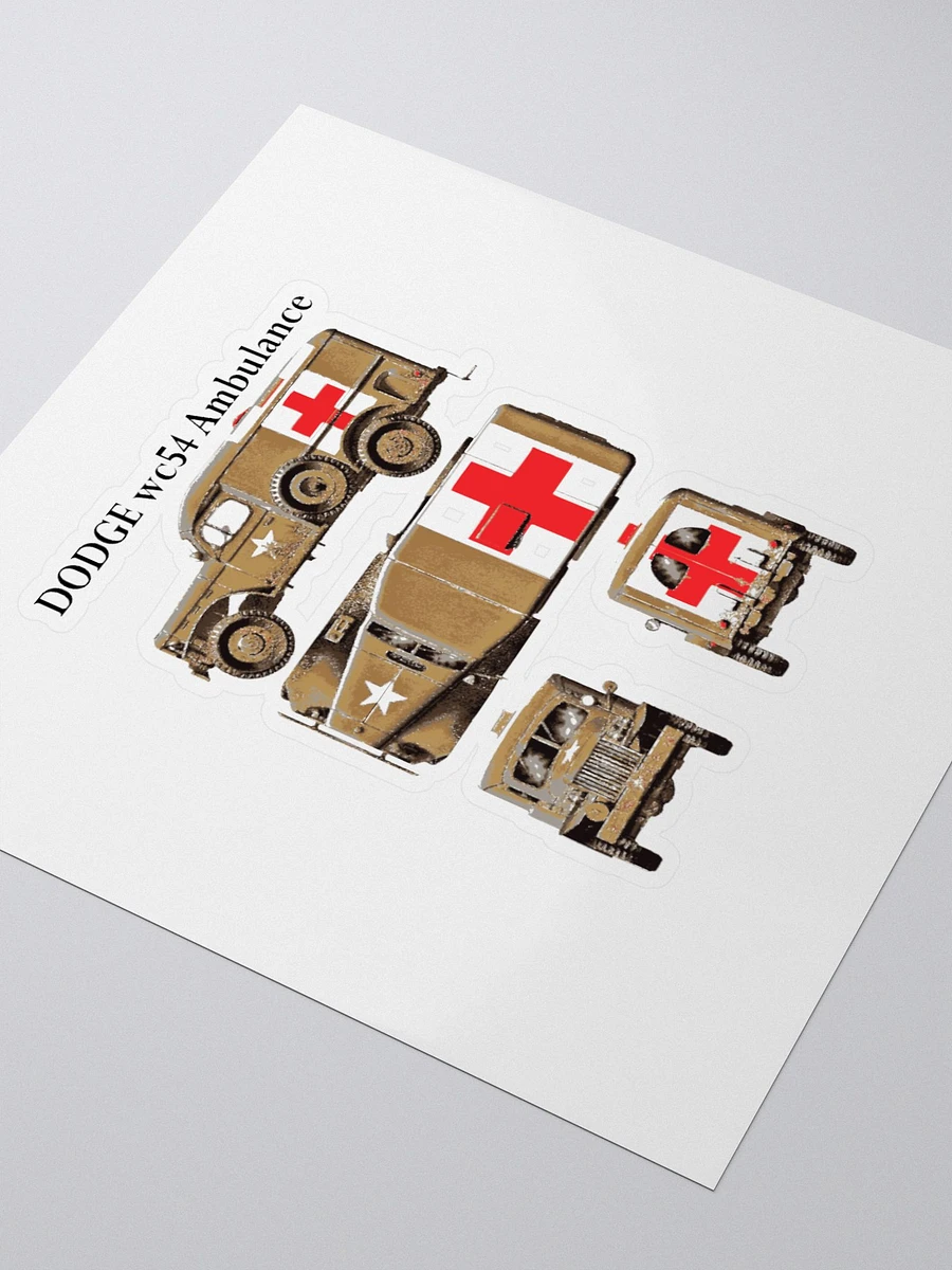 Retro Military Ambulance Kiss Cut Stickers product image (8)