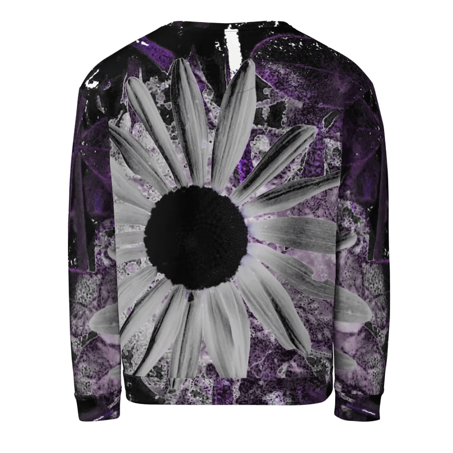 Abstract Dark Daisy Flower Unisex Sweatshirt product image (4)