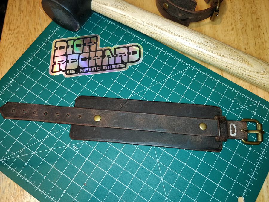 Brown 1 Band Leather Cuff 0A product image (3)