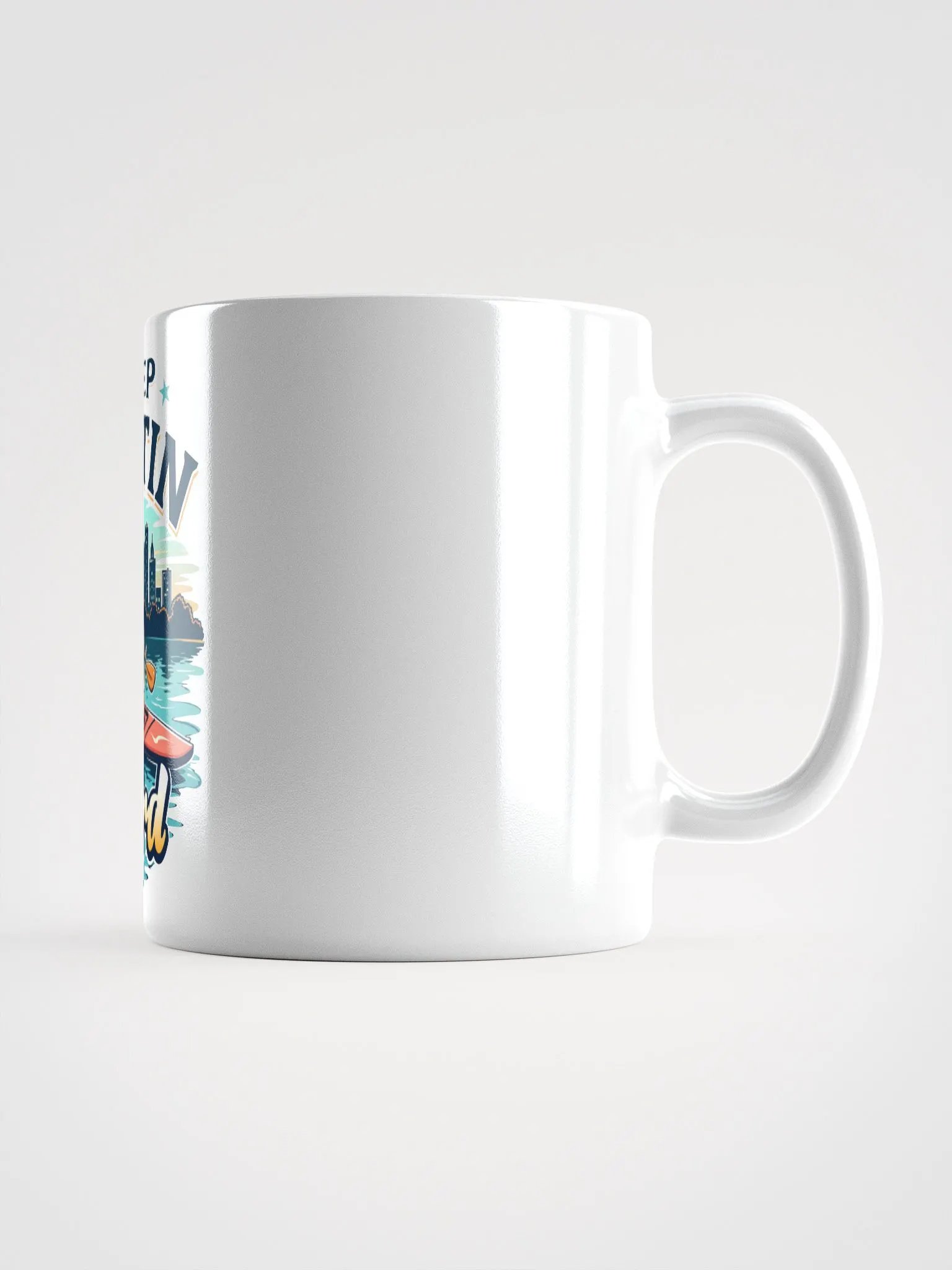 Keep Austin Weird Paddleboarding Dog Mug product image (1)