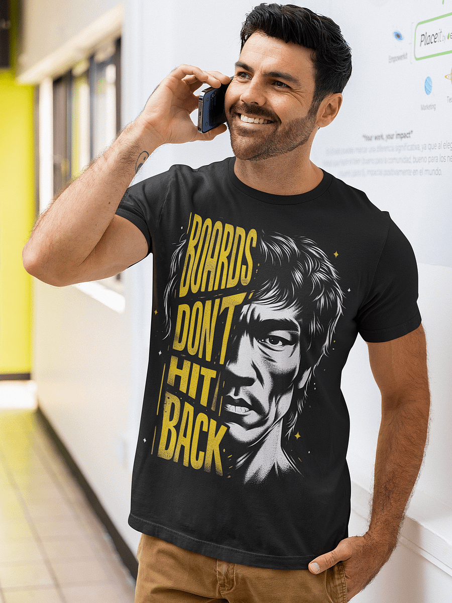 Bruce Lee 'BOARDS DON'T HIT BACK' T-Shirt product image (3)