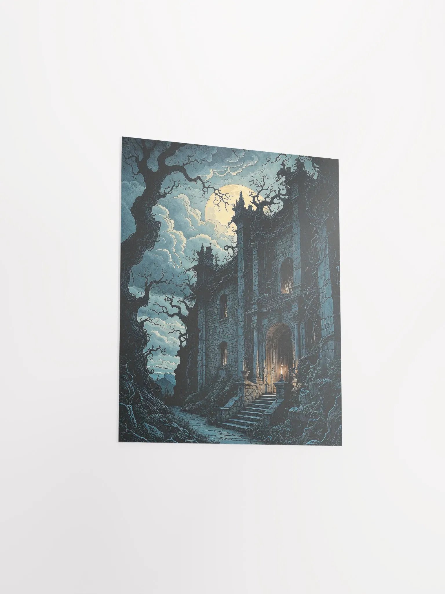 Gothic Moonlit Manor Poster product image (17)