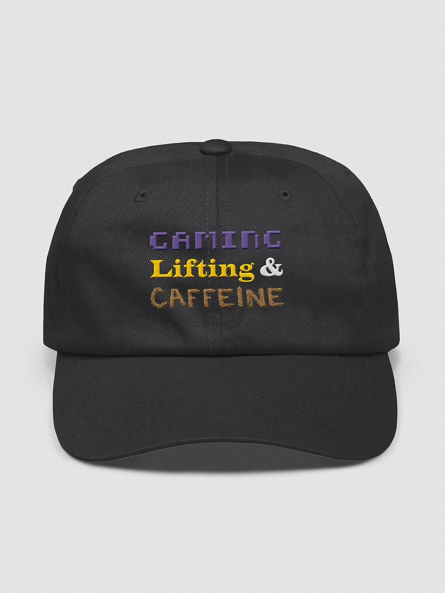 Gaming, Lifting & Caffeine Dad Hat - Full Color product image (3)