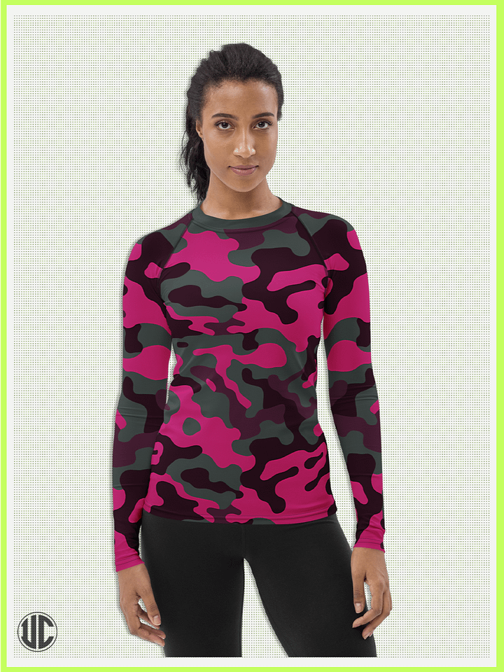 Savage Woodland Pink Camo - Women’s Rash Guard product image (1)