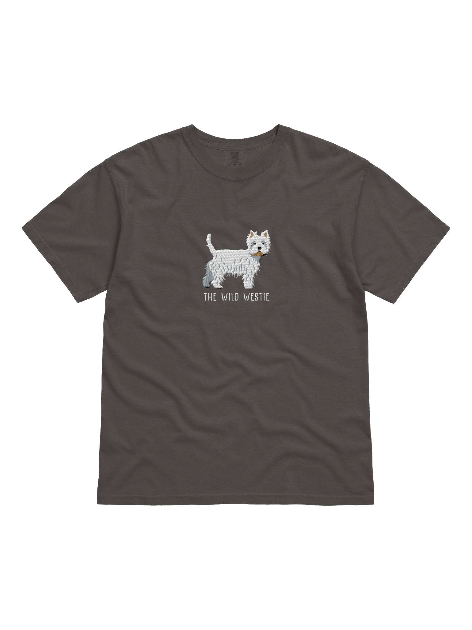 The Wild Westie T-Shirt(Embroidered) of a West Highland White Terrier product image (4)