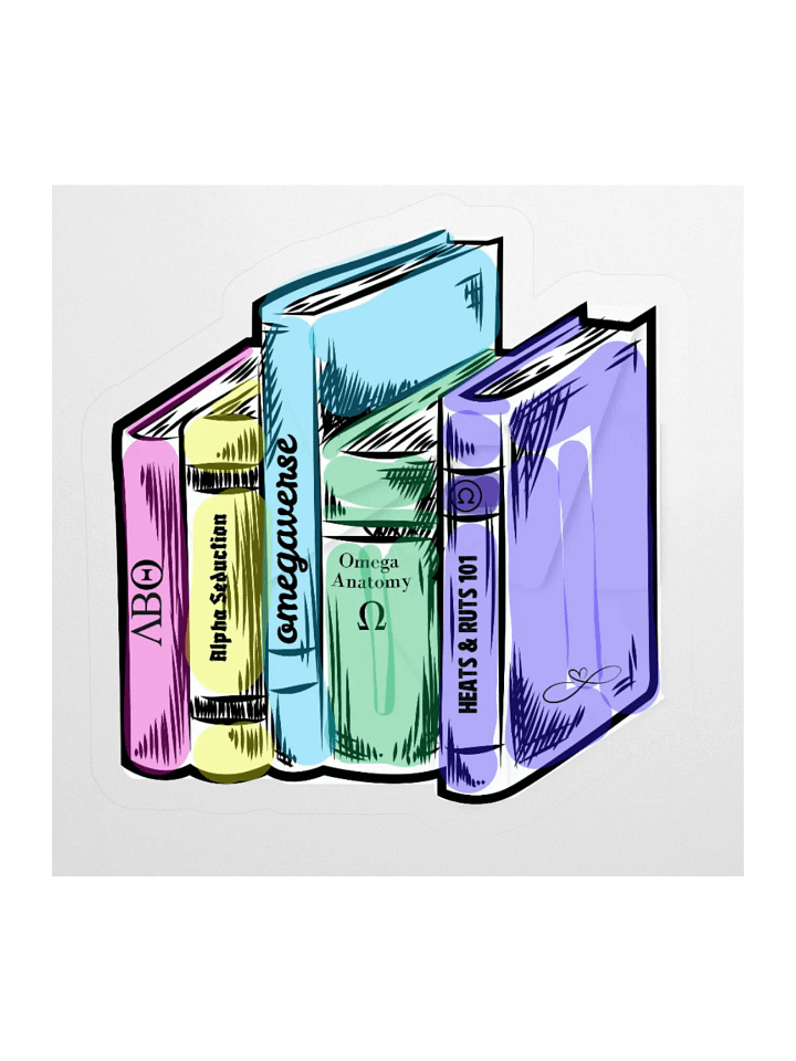 Omegaverse Books Sticker product image (2)