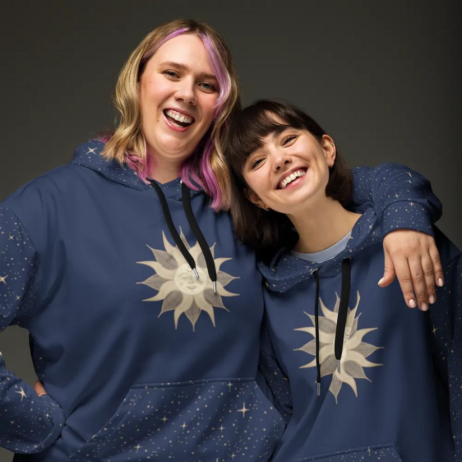 Mystic Sun Starry Night Sky Hoodie product image (9)