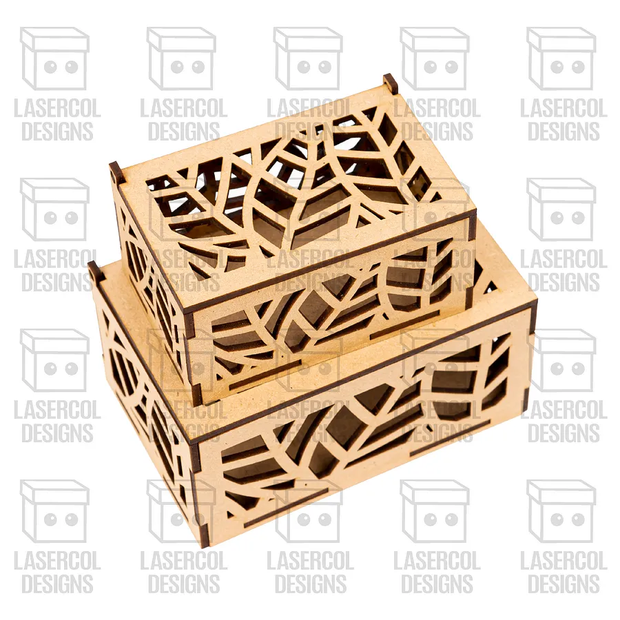 Boxes Bundle Set 1 & 2 (2 Sizes, 10 Styles Each) - Laser Cut Files product image (8)