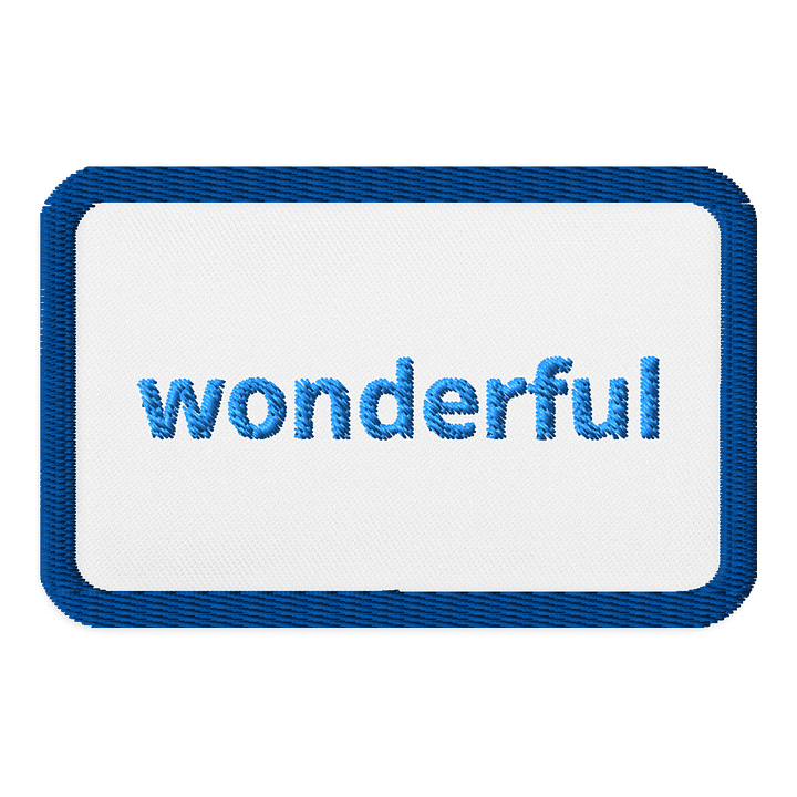 Wonderful Blue Gradient Embroidered Patch product image (1)