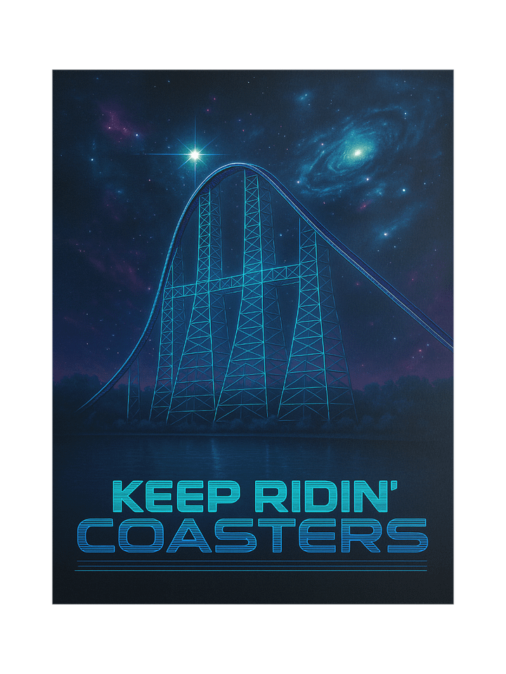 Futuristic Millie - Keep Ridin' Coasters 18x24 inch Poster product image (1)