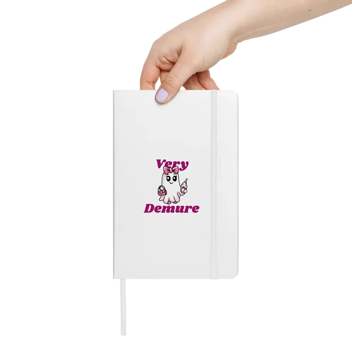 Very Demure Cute Ghost Hardcover Bound Lined Notebook product image (2)