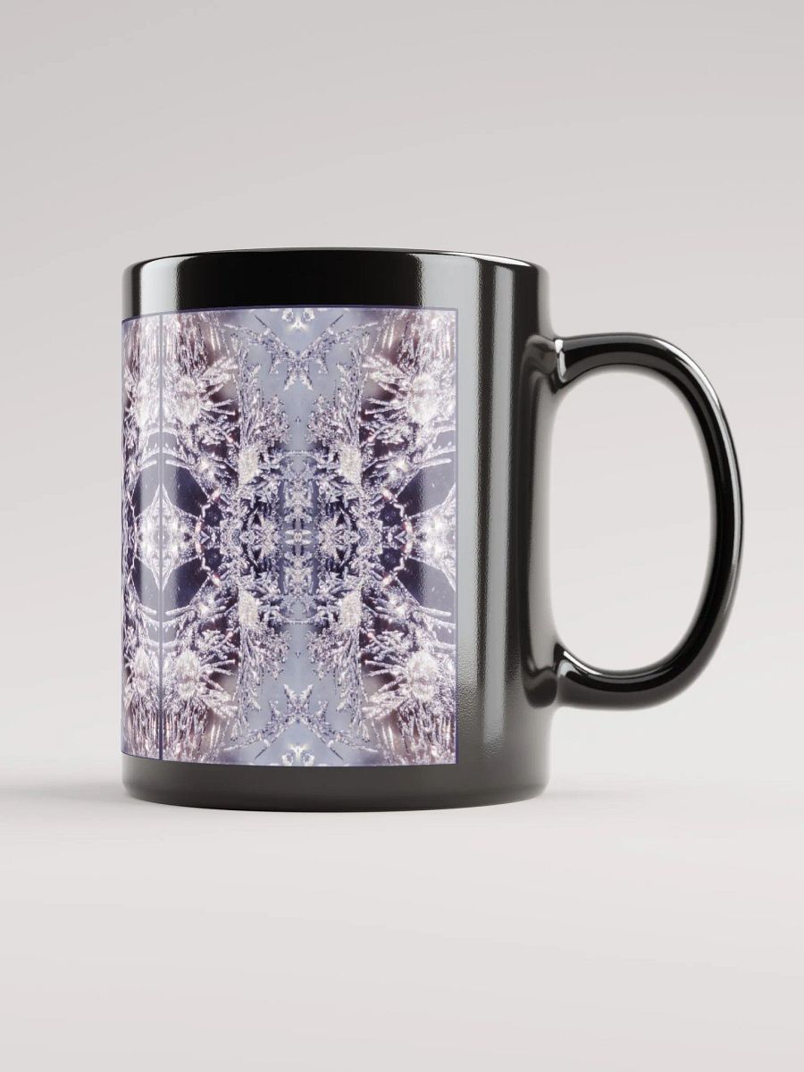 Nature Mandala Mug, Frost Mandala, Frosty Windows, Nature Art Cup, Psychedelic Kaleidoscope Artwork, 11 oz product image (1)