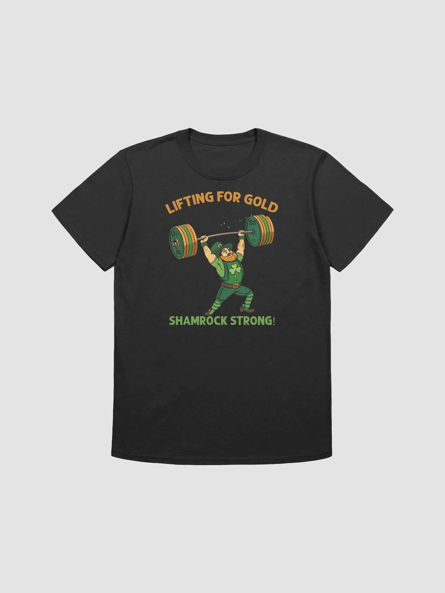 Lifting for Gold Shamrock Strong Leprechaun Tee product image (1)