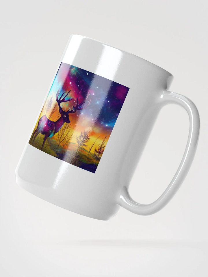 Starry Deer White Glossy Mug product image (2)