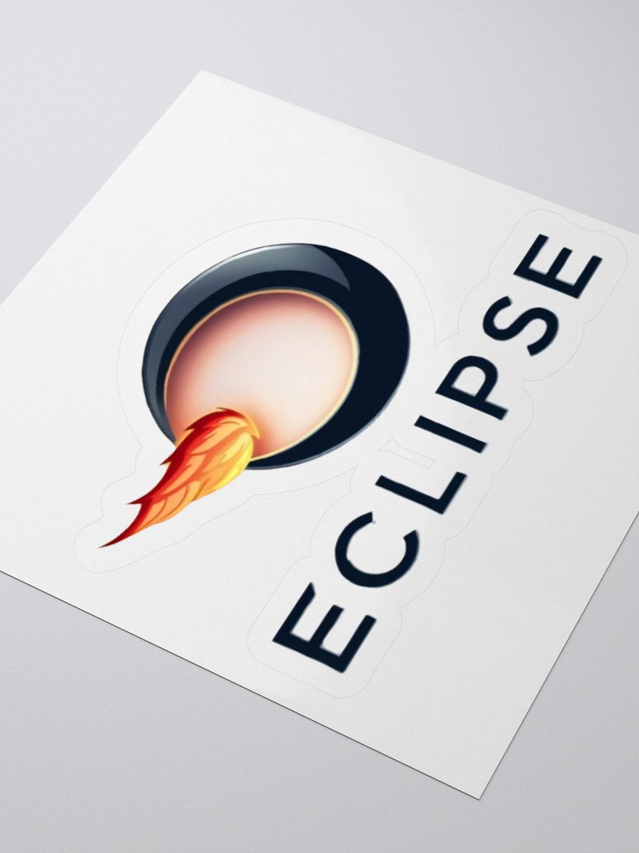 Eclipse Vinyl Sticker - Celestial Eclipse with Flame Design product image (7)